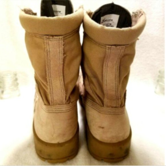 Wellco Mens Military boots sz 11.5 W Desert Tan HW
